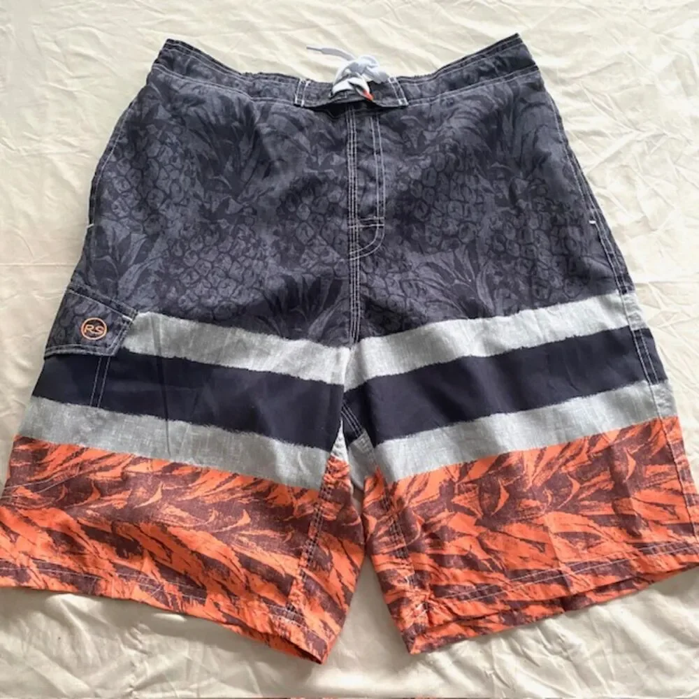 RS Surf Men's Swim Trunks Board Shorts Size Medium